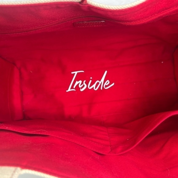 Kate Spade New York Mason Long Handles "TIC TAC TOE" "CHECKERS" Canvas Game Tote - Picture 11 of 16